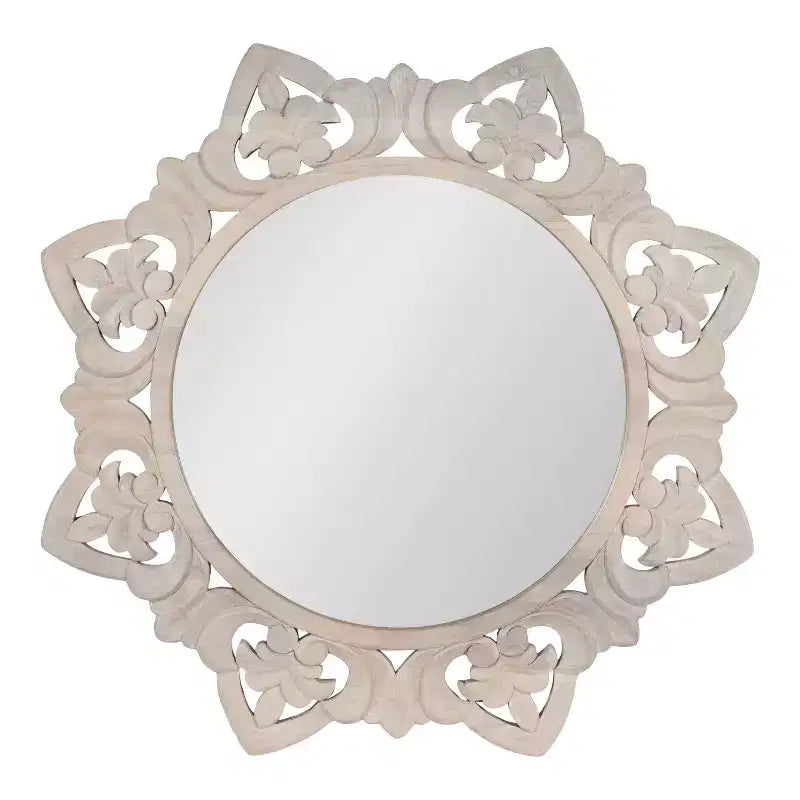Miroir en bois sculpté