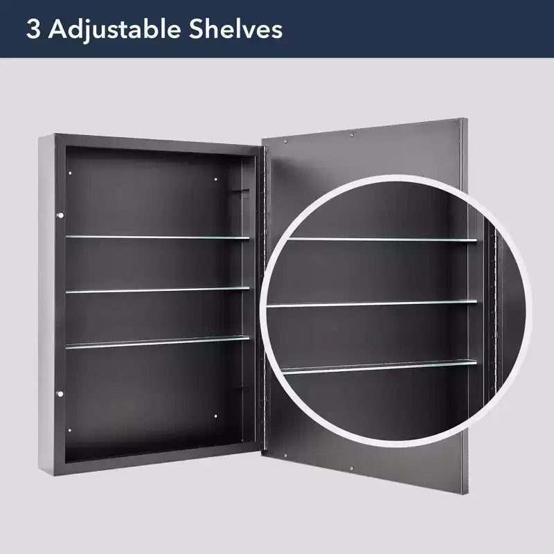 Armoire à pharmacie miroir perlée urbaine minimaliste