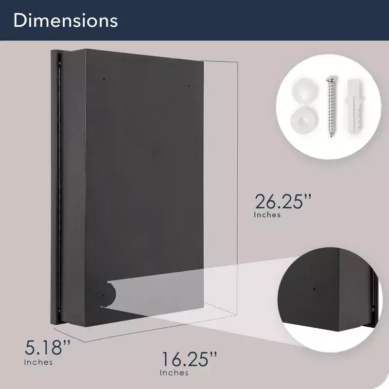 Armoire à pharmacie miroir perlée urbaine minimaliste