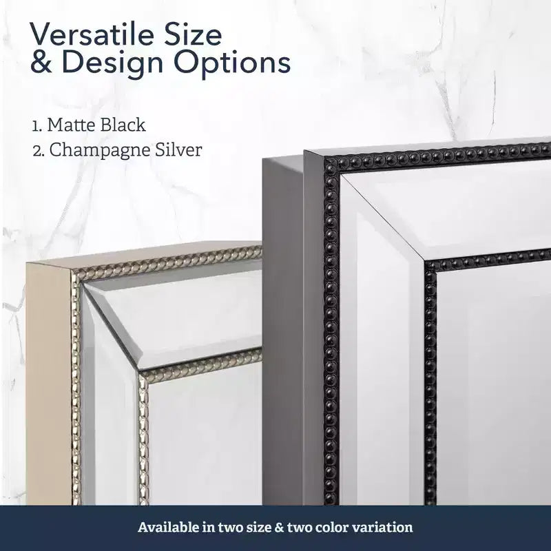 Armoire à pharmacie miroir perlée urbaine minimaliste