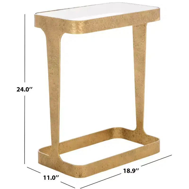 Table d'appoint en métal forgé