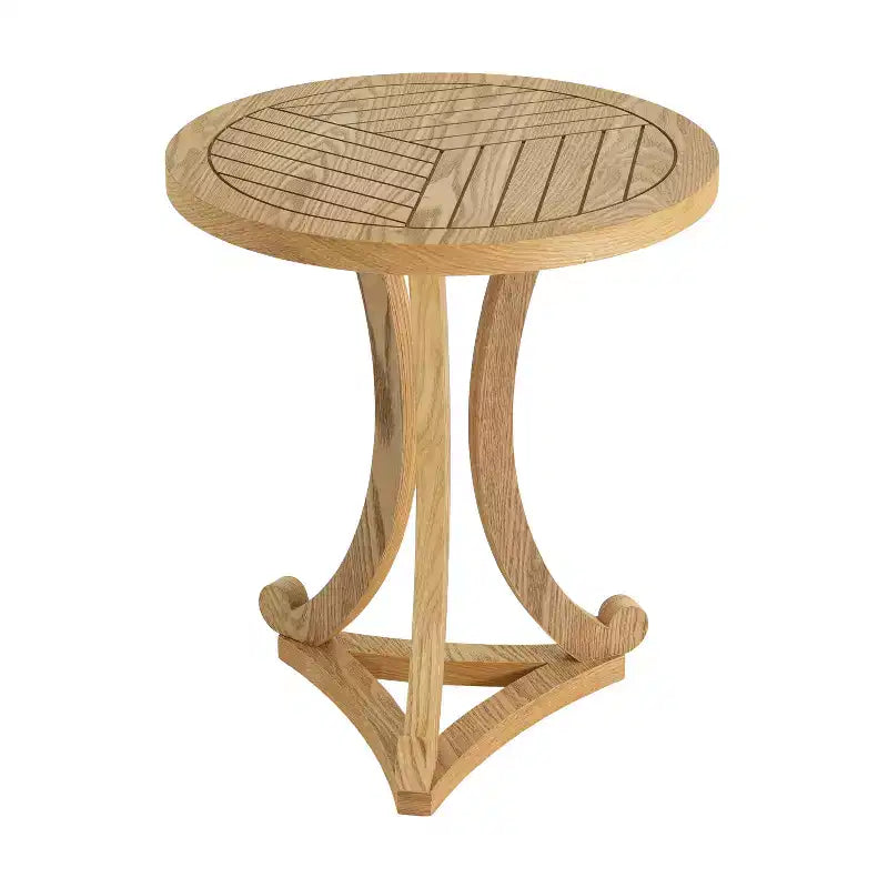 Table d'appoint ronde moderne en bois