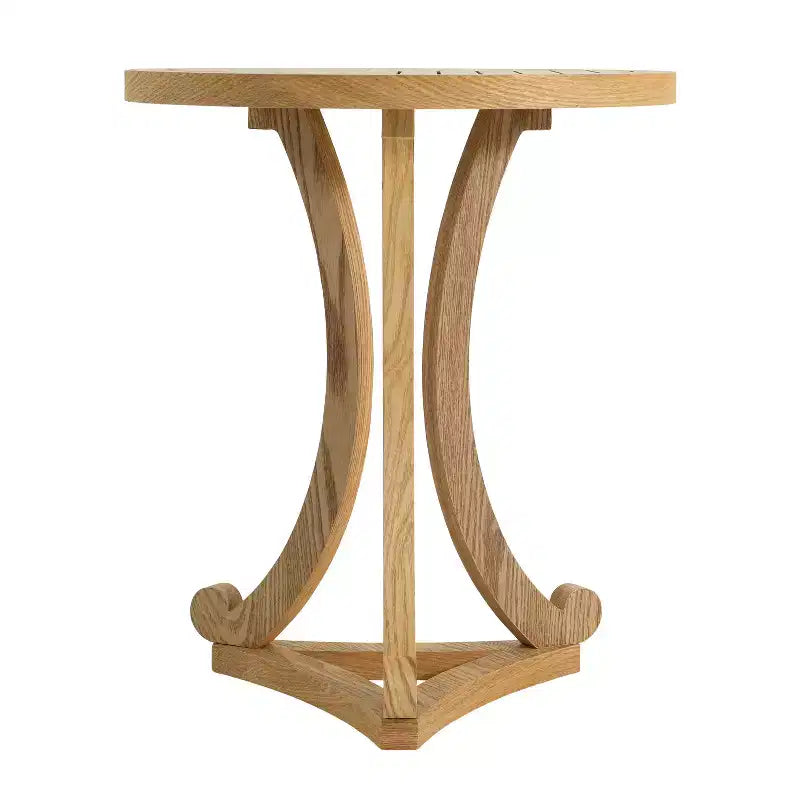 Table d'appoint ronde moderne en bois