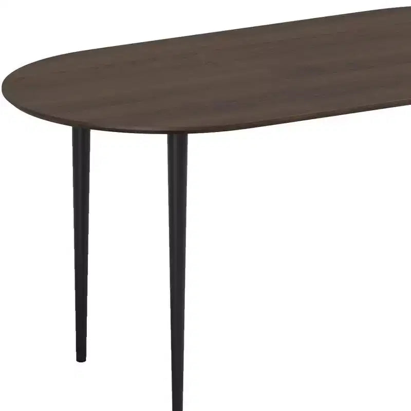 Table à manger ovale en bois massif