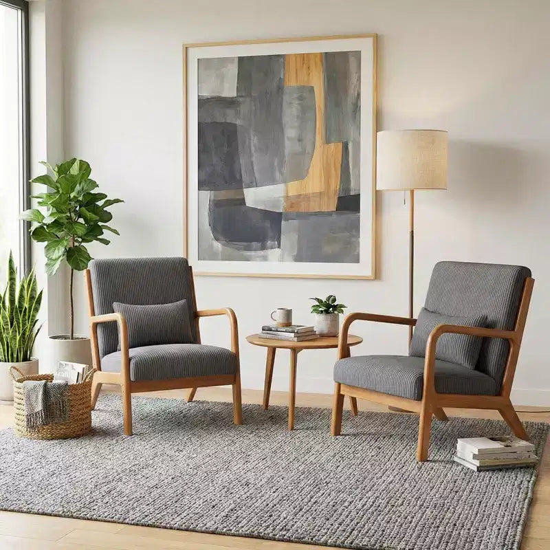 Fauteuil inclinable en velours côtelé