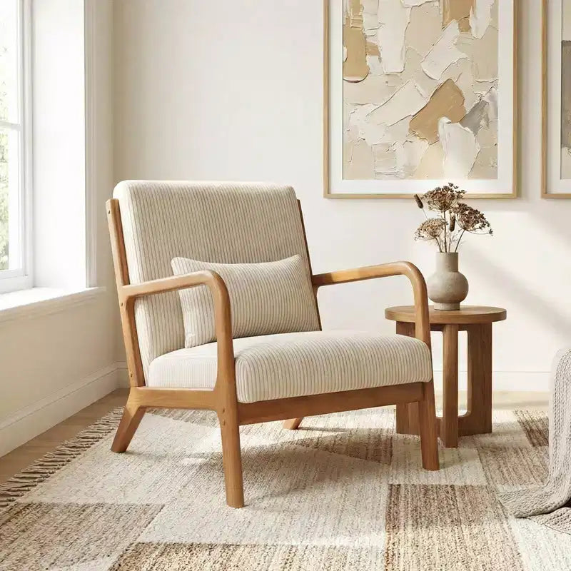Fauteuil inclinable en velours côtelé