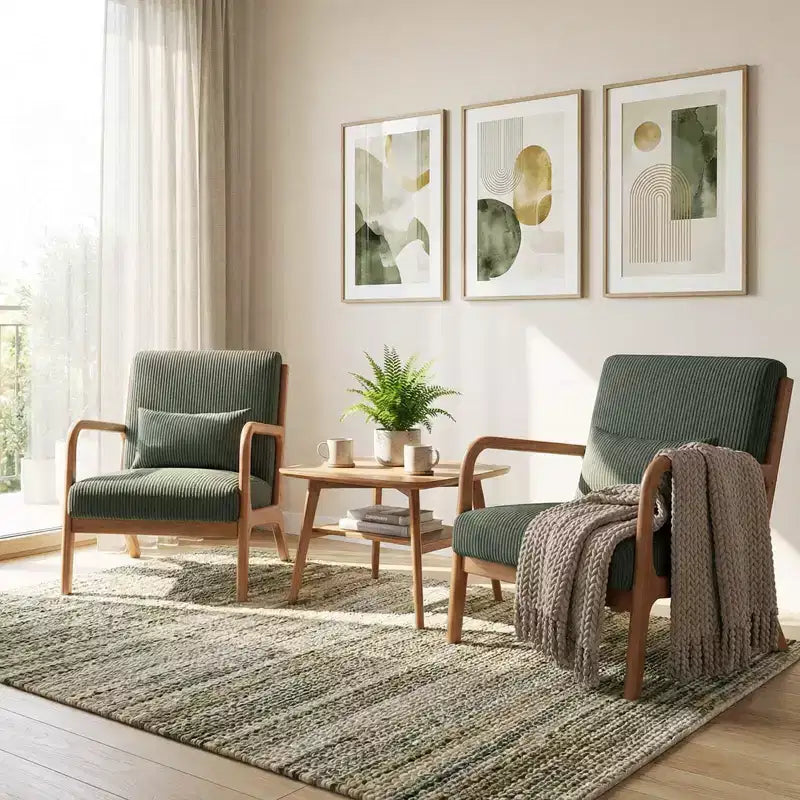 Fauteuil inclinable en velours côtelé