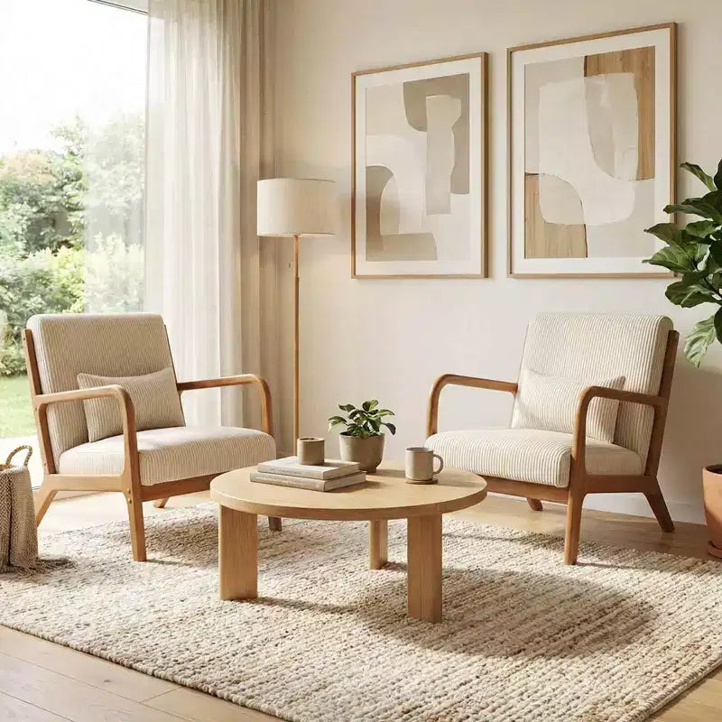 Fauteuil inclinable en velours côtelé