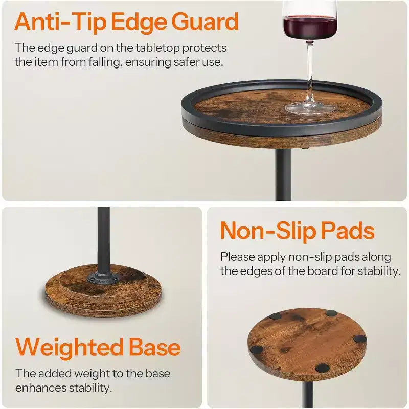 Petite table d'appoint ronde
