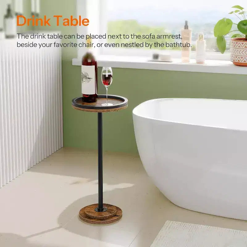 Petite table d'appoint ronde