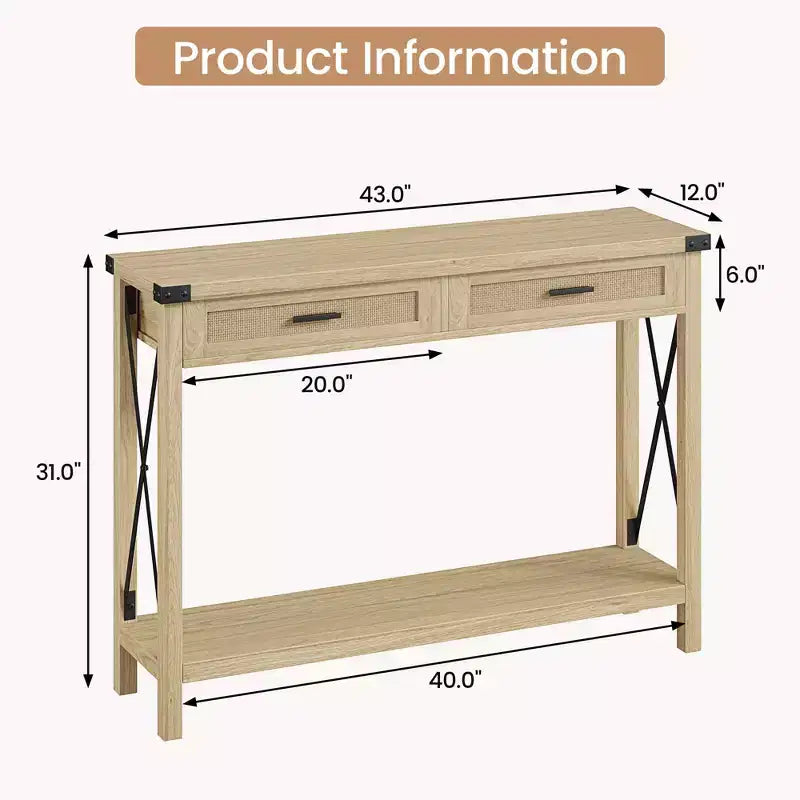 Table de contrôle de style ferme moderne