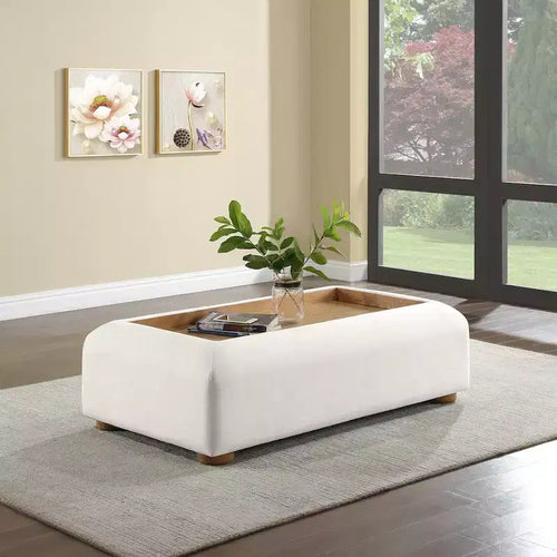 Table basse couleur crème