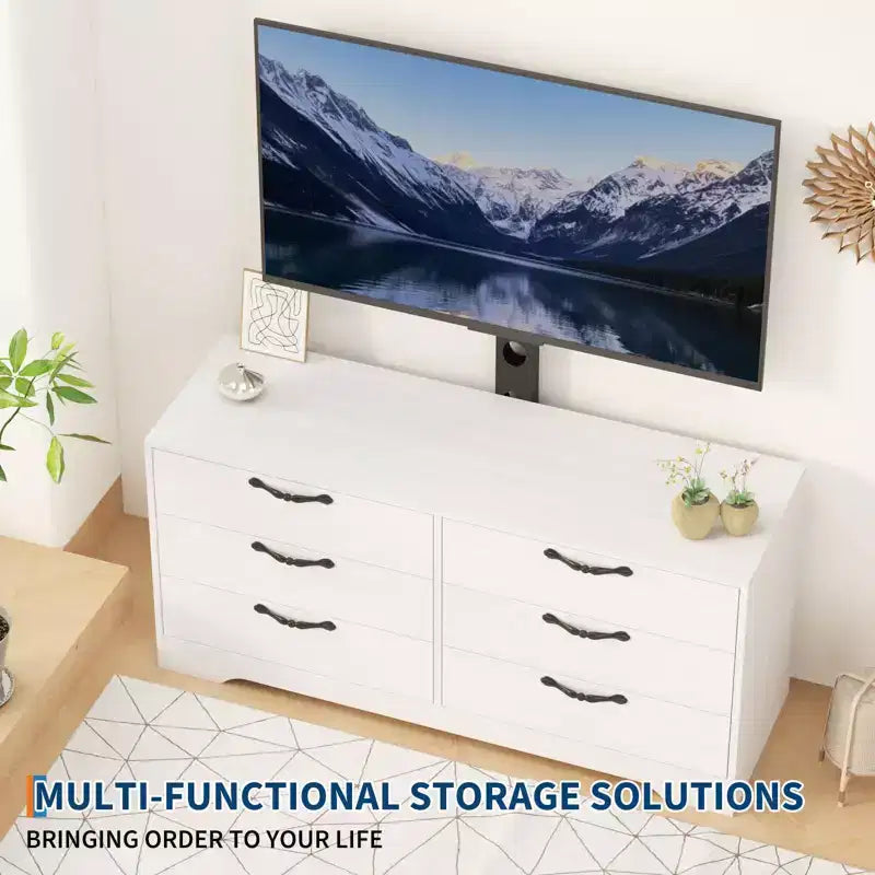 Meuble TV console en bois