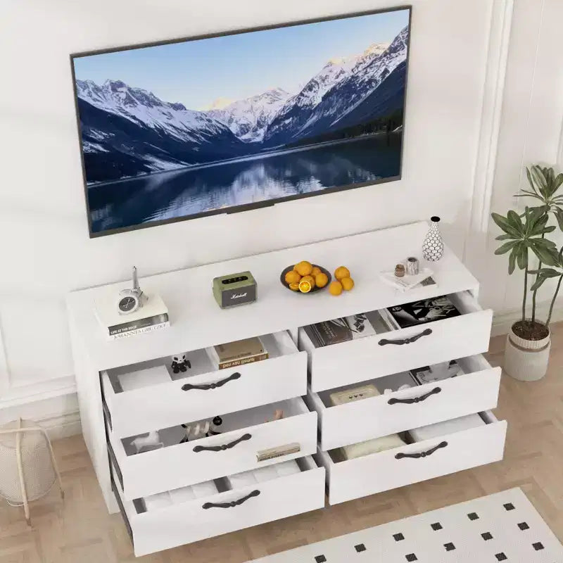 Meuble TV console en bois