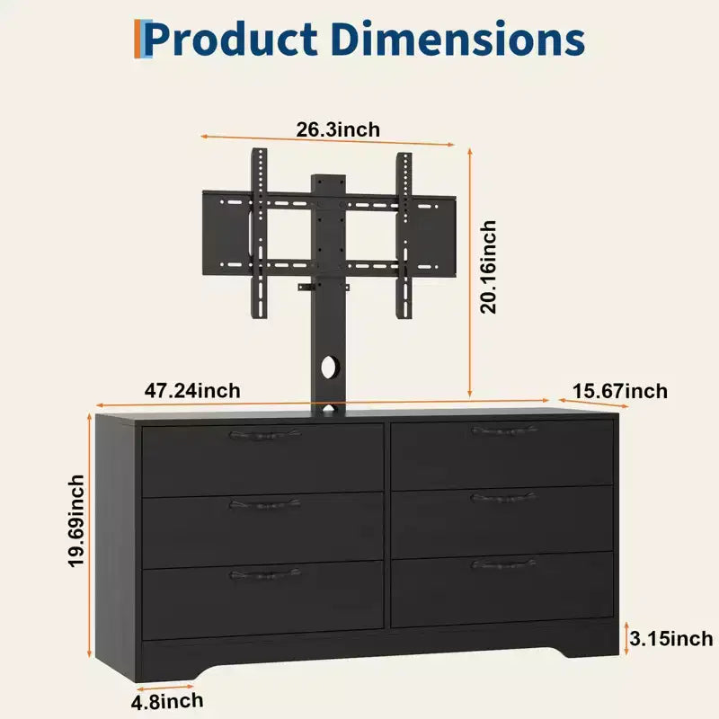 Meuble TV console en bois