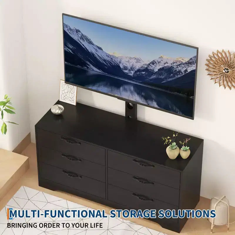 Meuble TV console en bois
