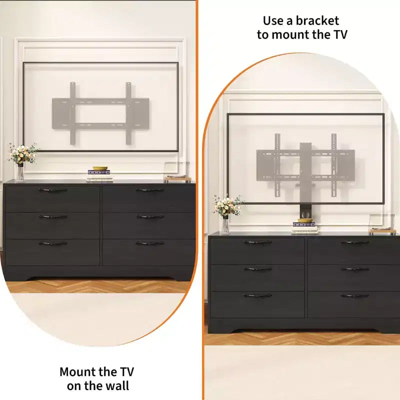 Meuble TV console en bois