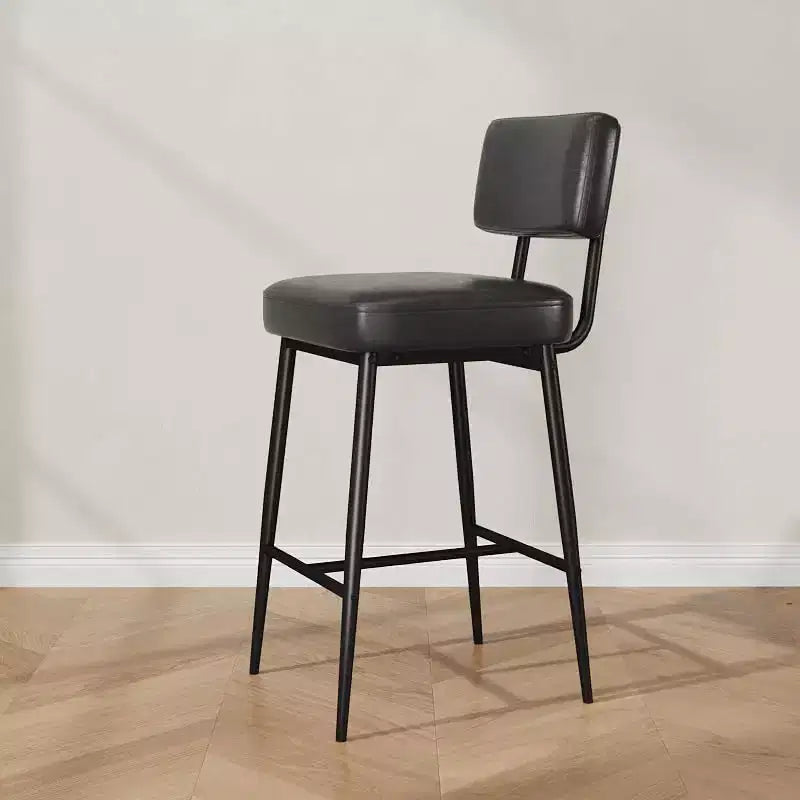 Tabourets de bar rétro en similicuir