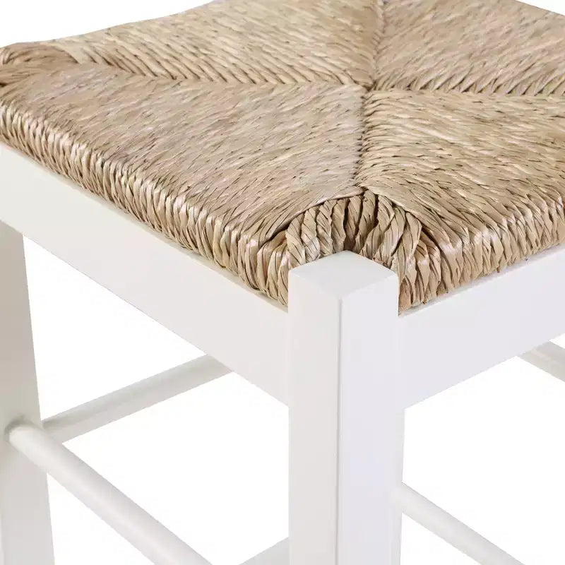 Tabourets de bar en bois dur blanc