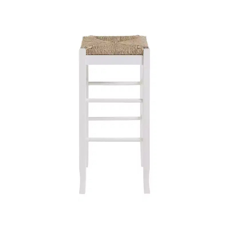 Tabourets de bar en bois dur blanc