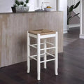 Tabourets de bar en bois dur blanc