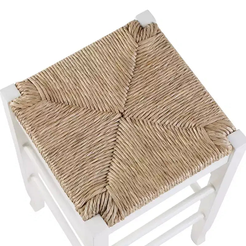 Tabourets de bar en bois dur blanc