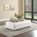 Table basse couleur crème