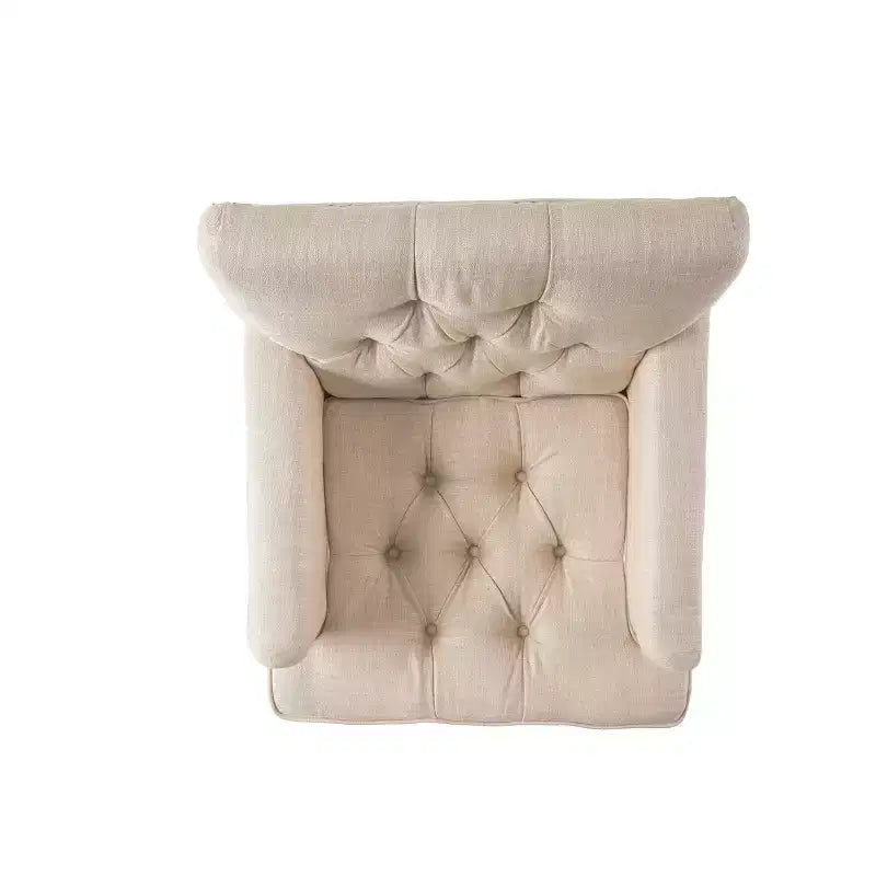 Chaise longue capitonnée