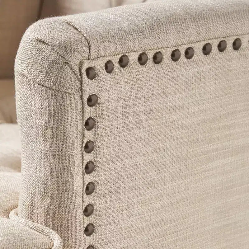 Chaise longue capitonnée