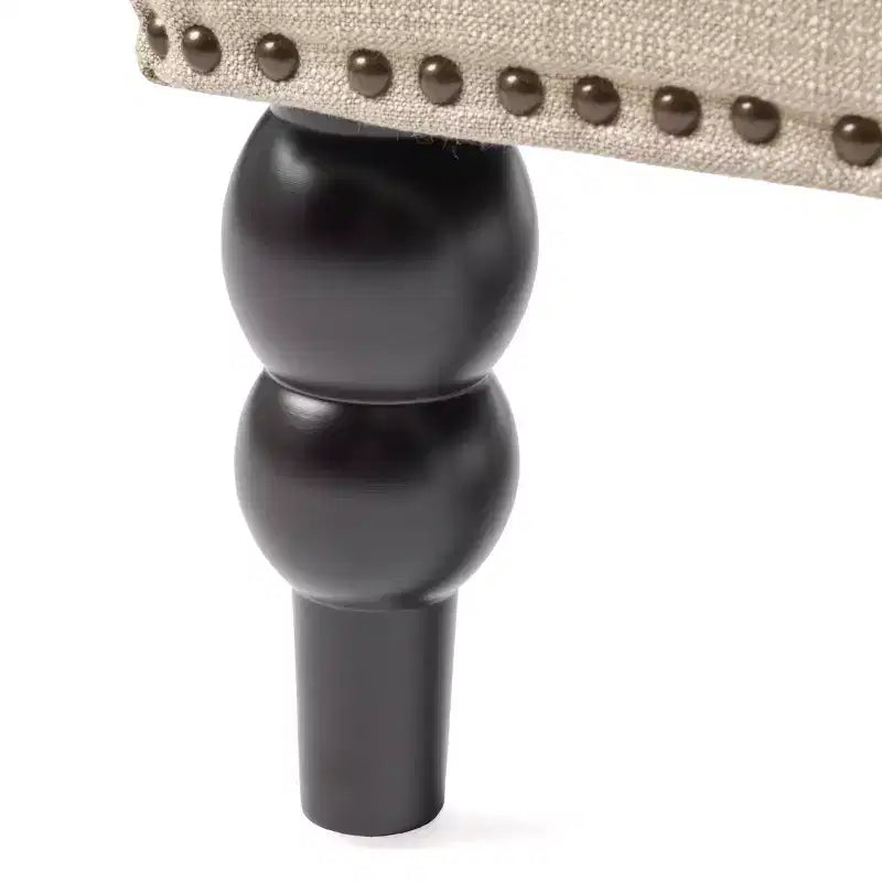 Chaise longue capitonnée