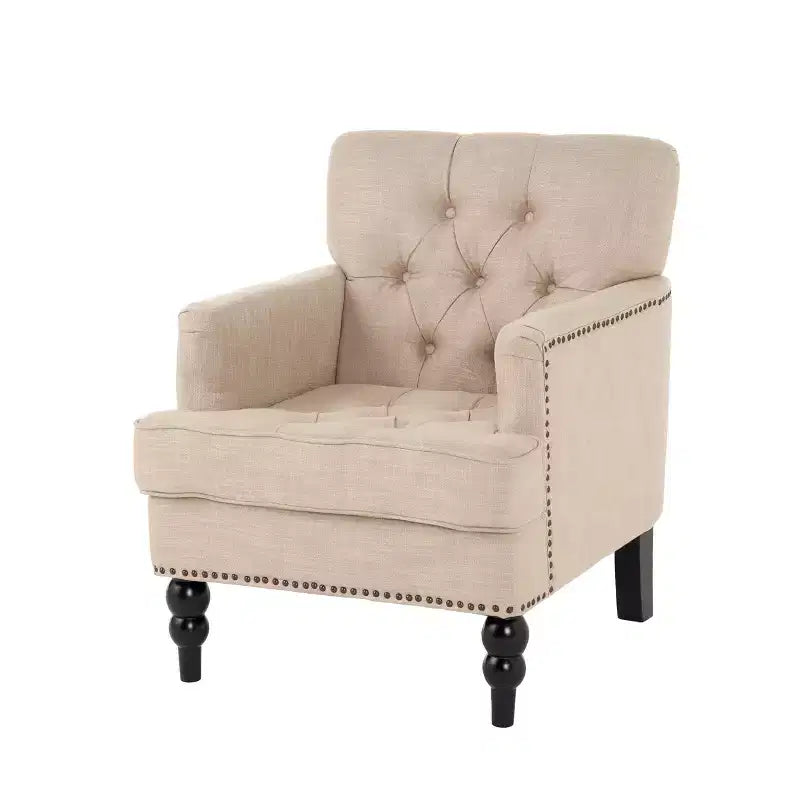 Chaise longue capitonnée