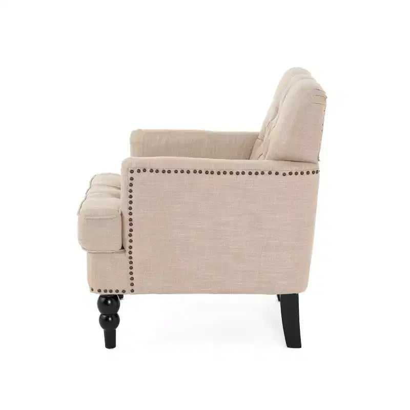 Chaise longue capitonnée