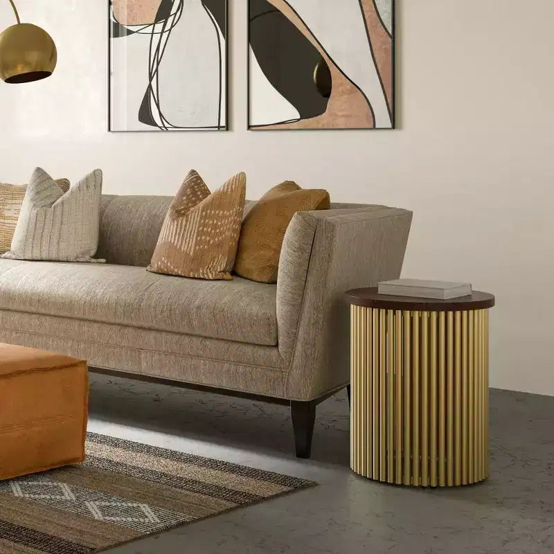 Table d'appoint en métal Carl