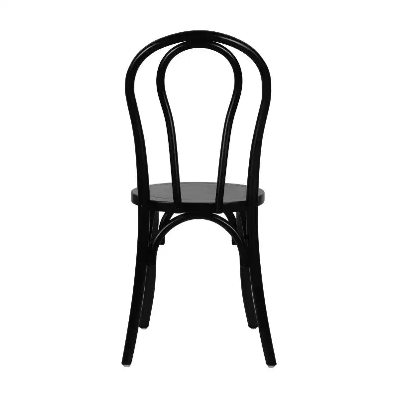 Chaises de salle à manger empilables élégantes en bois massif