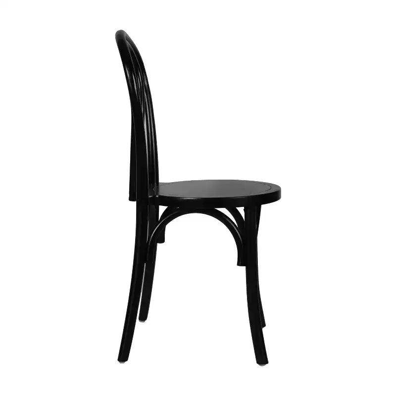 Chaises de salle à manger empilables élégantes en bois massif