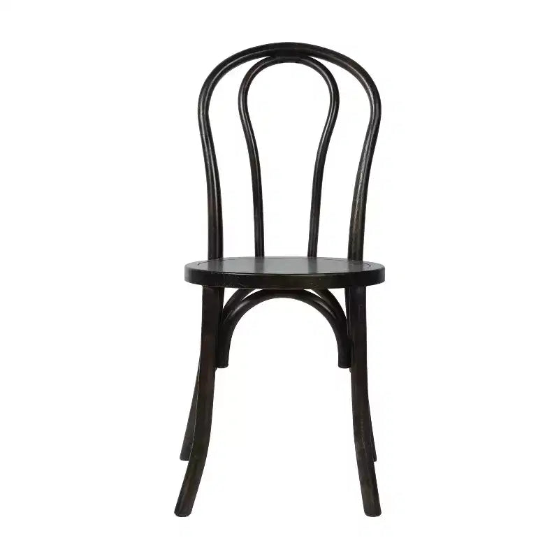 Chaises de salle à manger empilables élégantes en bois massif
