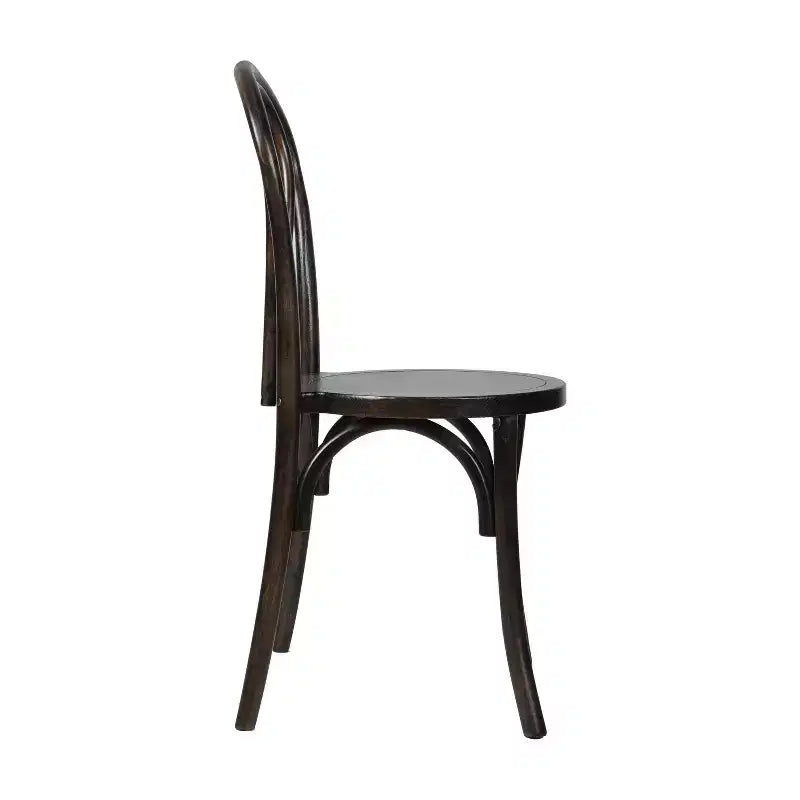 Chaises de salle à manger empilables élégantes en bois massif