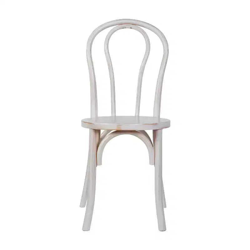 Chaises de salle à manger empilables élégantes en bois massif