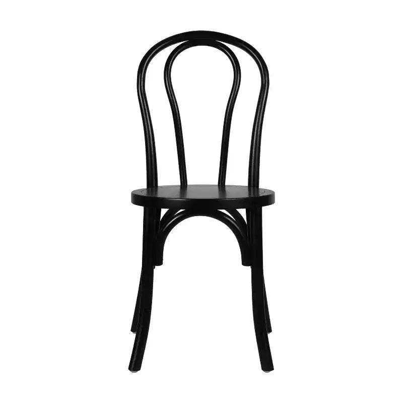 Chaises de salle à manger empilables élégantes en bois massif