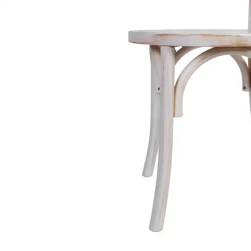 Chaises de salle à manger empilables élégantes en bois massif