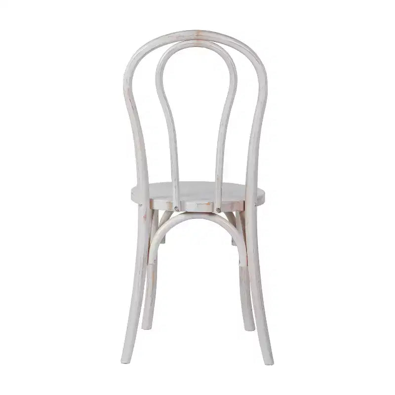 Chaises de salle à manger empilables élégantes en bois massif