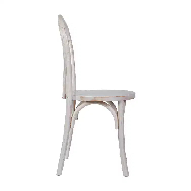 Chaises de salle à manger empilables élégantes en bois massif