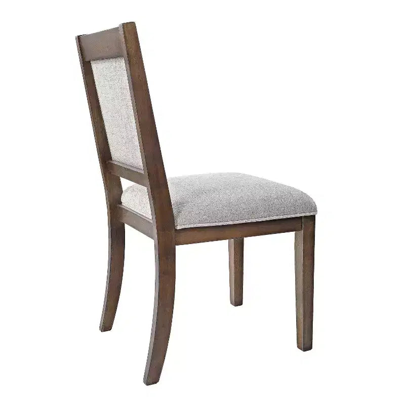 Chaise de salle à manger en bois tapissée