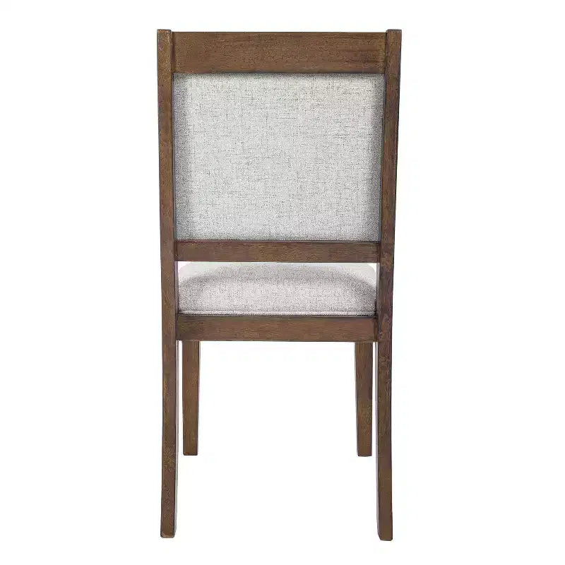 Chaise de salle à manger en bois tapissée