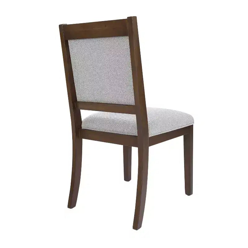 Chaise de salle à manger en bois tapissée