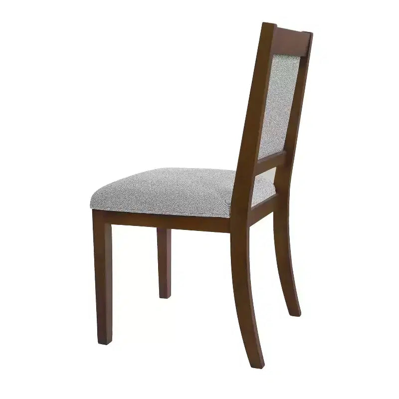 Chaise de salle à manger en bois tapissée