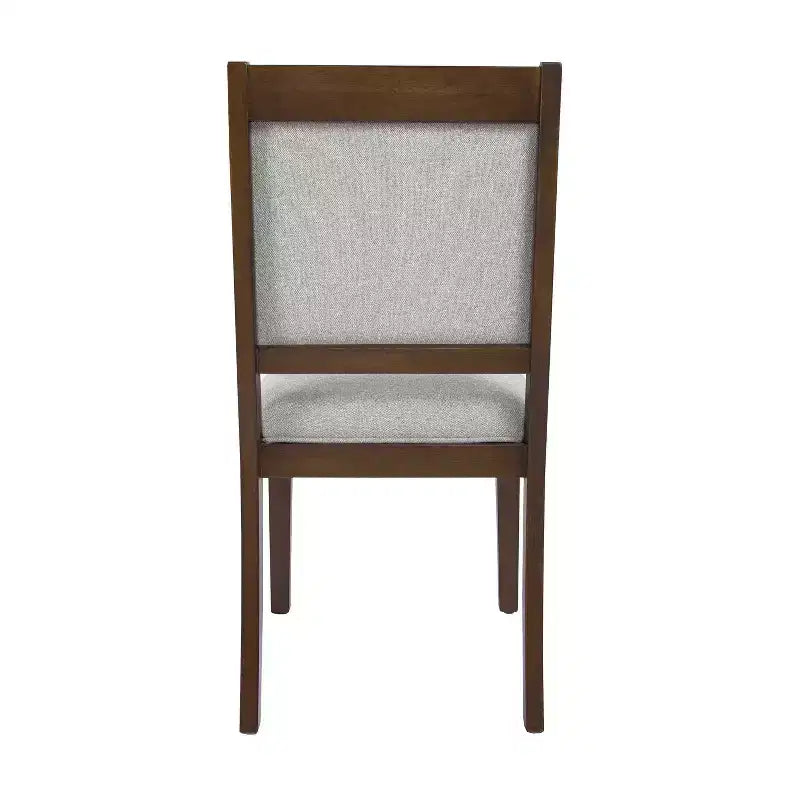 Chaise de salle à manger en bois tapissée